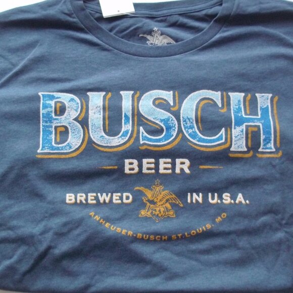 Busch Beer Brewed in the USA Men's T-Shirt Sz 3XB - Picture 2 of 3